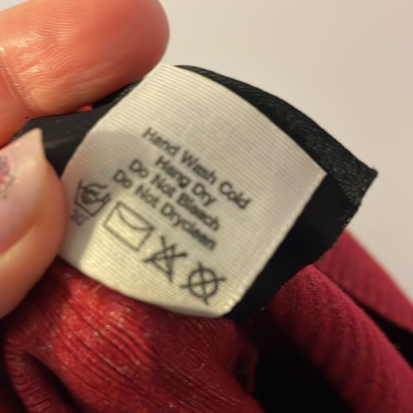 Harley Davidson Embroidered Ribbed Crop Top Maroon size M - Picture 8 of 14